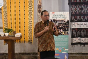 Sekda Fransiskus saat menyampaikan sambutan. (Foto : Gonsalez)