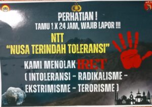 Brosur yang dibagikan oleh aparat keamanan. (Foto : Dok. Dusun CB)