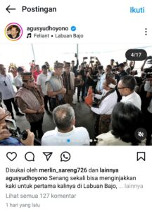 Menko AHY saat menerima proses adat 'Tuak Curu'. (Foto : Instagram Menko AHY)