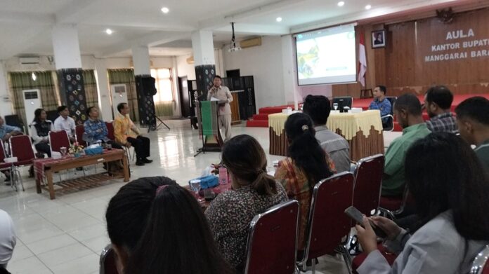 Wakil Bupati Yulianus saat memberikan sambutan. (Foto : Gonsalez)