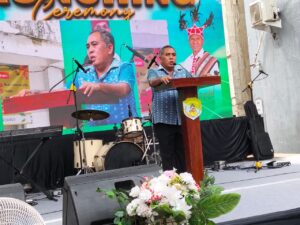 Bupati Manggarai Barat, Edistasius Endi, saat menyampaikan sambutan. (Foto : Gonsalez)