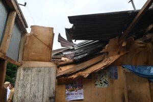 Kondisi salah satu rumah korban bencana