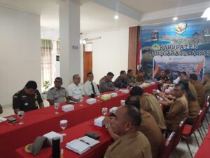 Sejumlah pimpinan instansi vertikal yang hadir pada rapat pembentukan Satgas. (Foto : Gery)