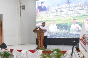 Bupati Manggarai Barat Edistasius Endi saat menyampaikan sambutan. Foto : Gonsalez 
