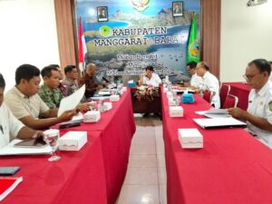Wakil Bupati Manggarai Barat dr.Yulianus Weng,M.Kes saat pimpin rapat pembentukan Panitia pikades serentak Tahun 2026. Foto: Gonsalez