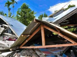 Ribuan Rumah roboh dampak Gempa NTT foto; isth