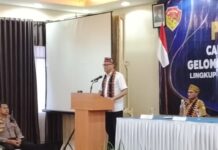 Deputi LAN RI Buka Kegiatan Latsar di Labuan Bajo Deputi Bidang Penyelenggaraan pengembangan kompetensi ASN LAN RI, Tri Widodo Wahyu Utomo. Foto : Bion
