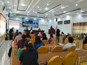 Peserta kegiatan fasilitasi pendaftaran hak kekayaan intelektual bagi pelaku Ekonomi Kreatif. Foto ; Gonsalez